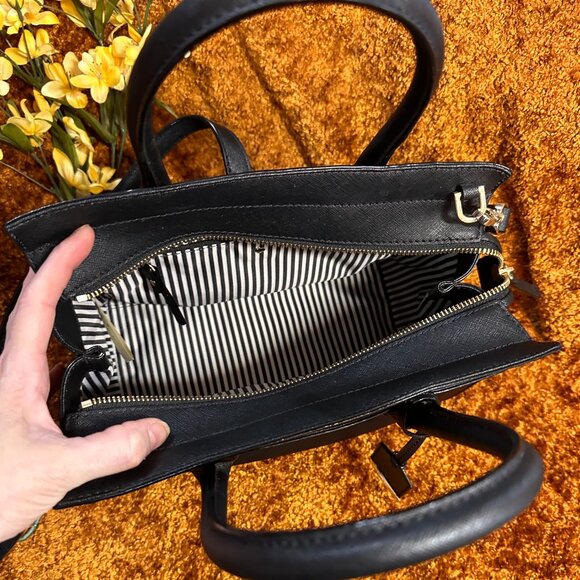 NWOT Kate Spade Black Saffiano Satchel - Picture 8 of 15